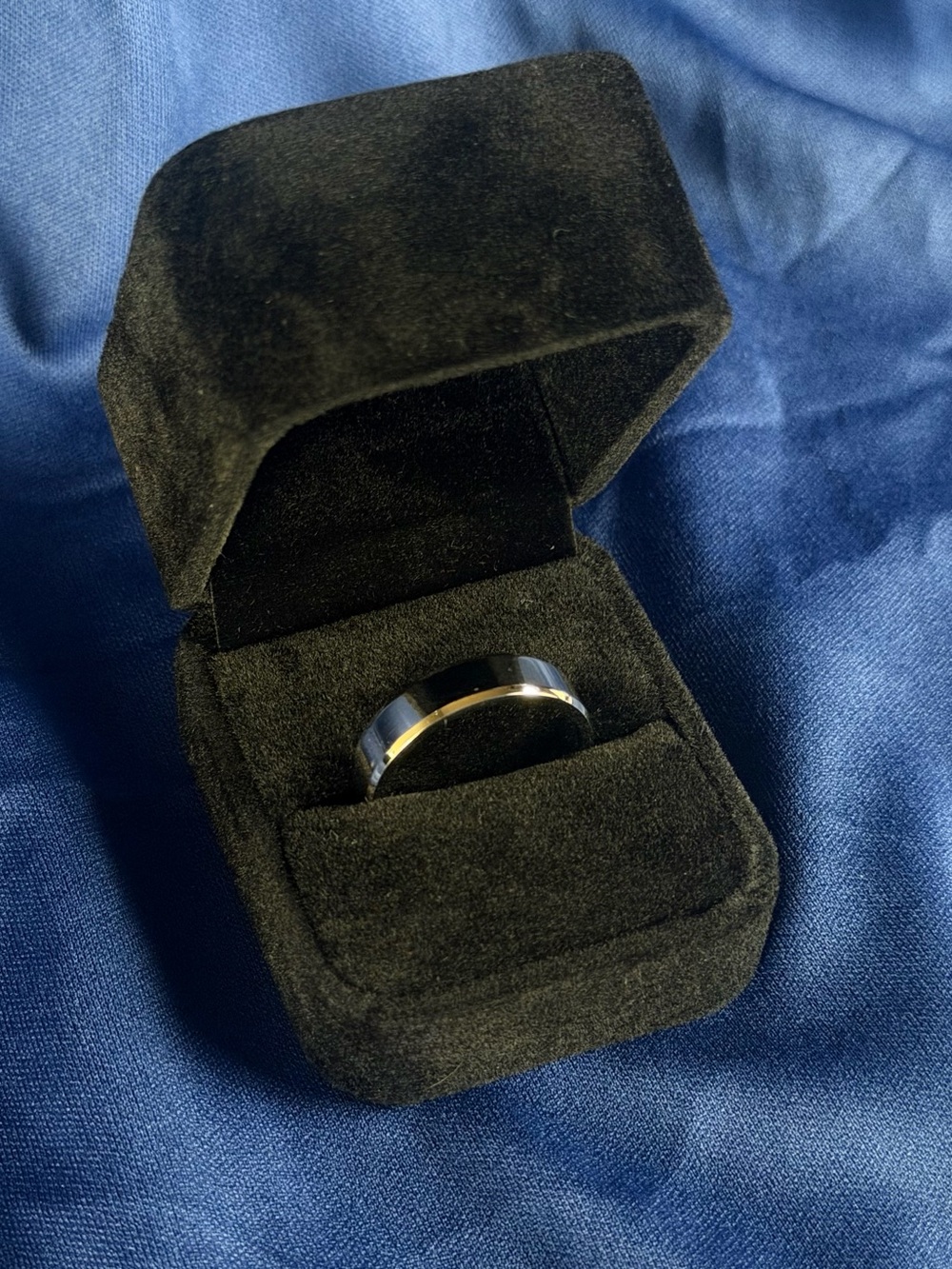 Solid Sterling Silver Men’s Wedding Band 6mm Face